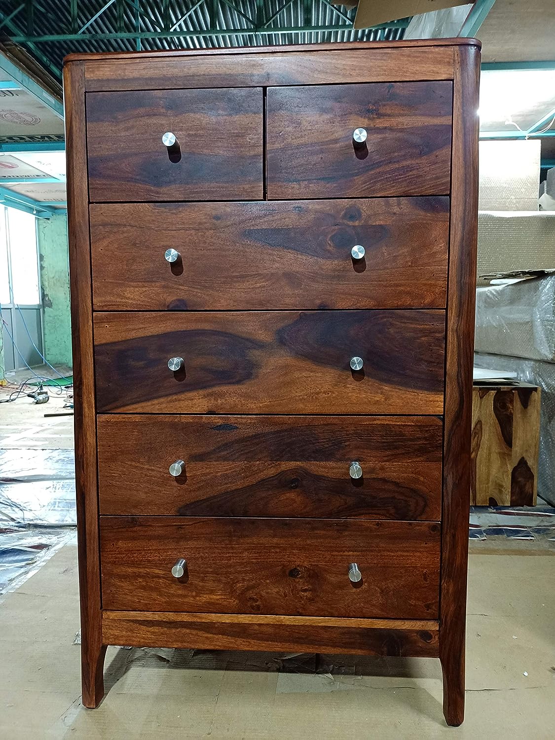 Chest of drawer made of solid sheesham wood