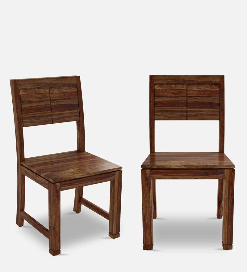 Dining chair (set of two) made of solid sheesham wood