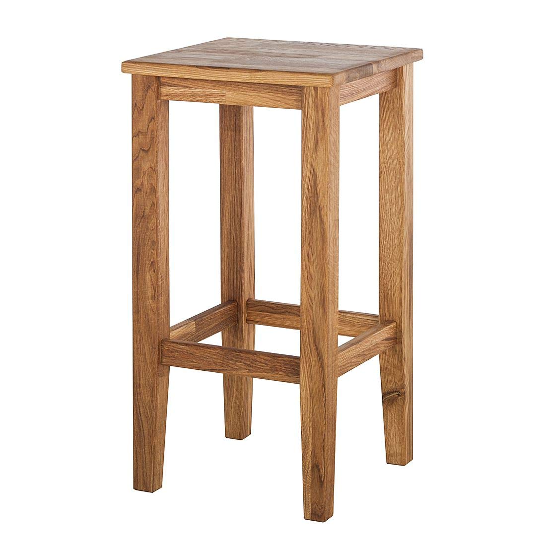 Stool made of solid mango wood