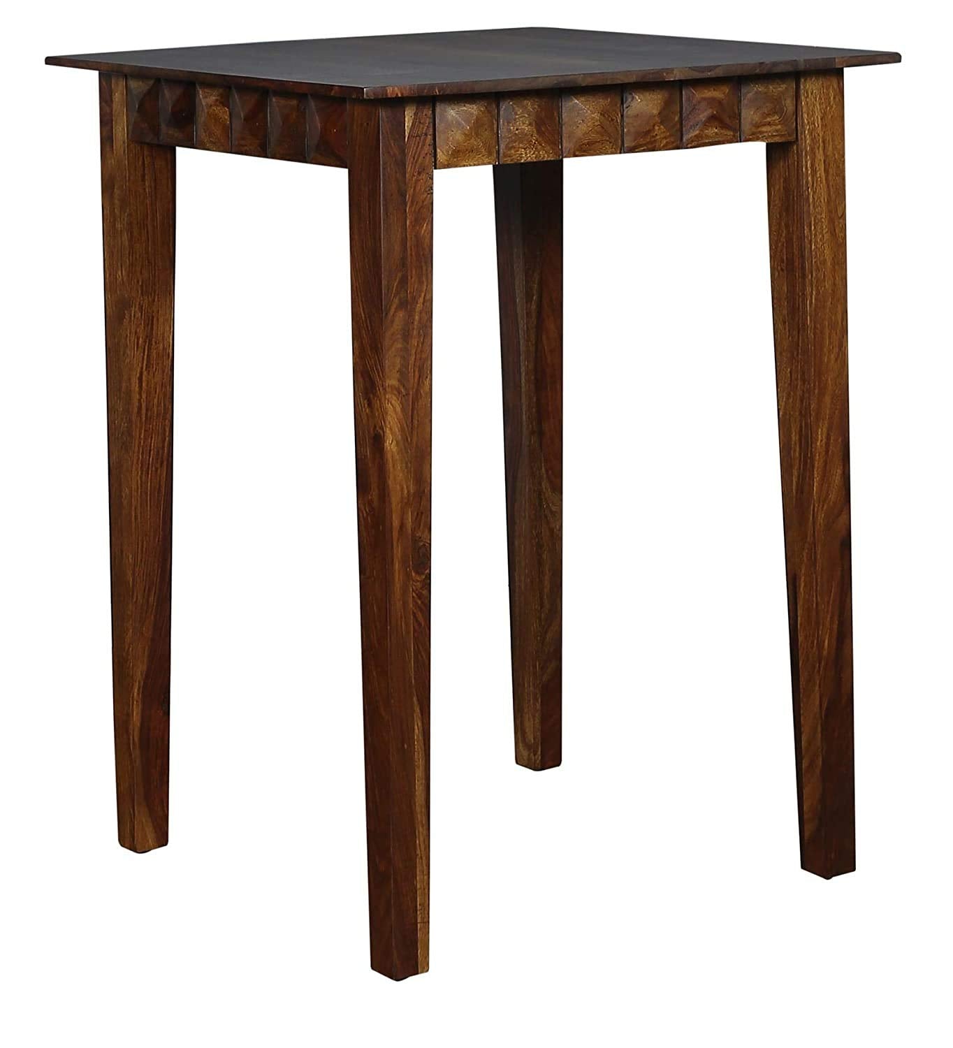 Bar table set with two chairs made of solid sheesham wood