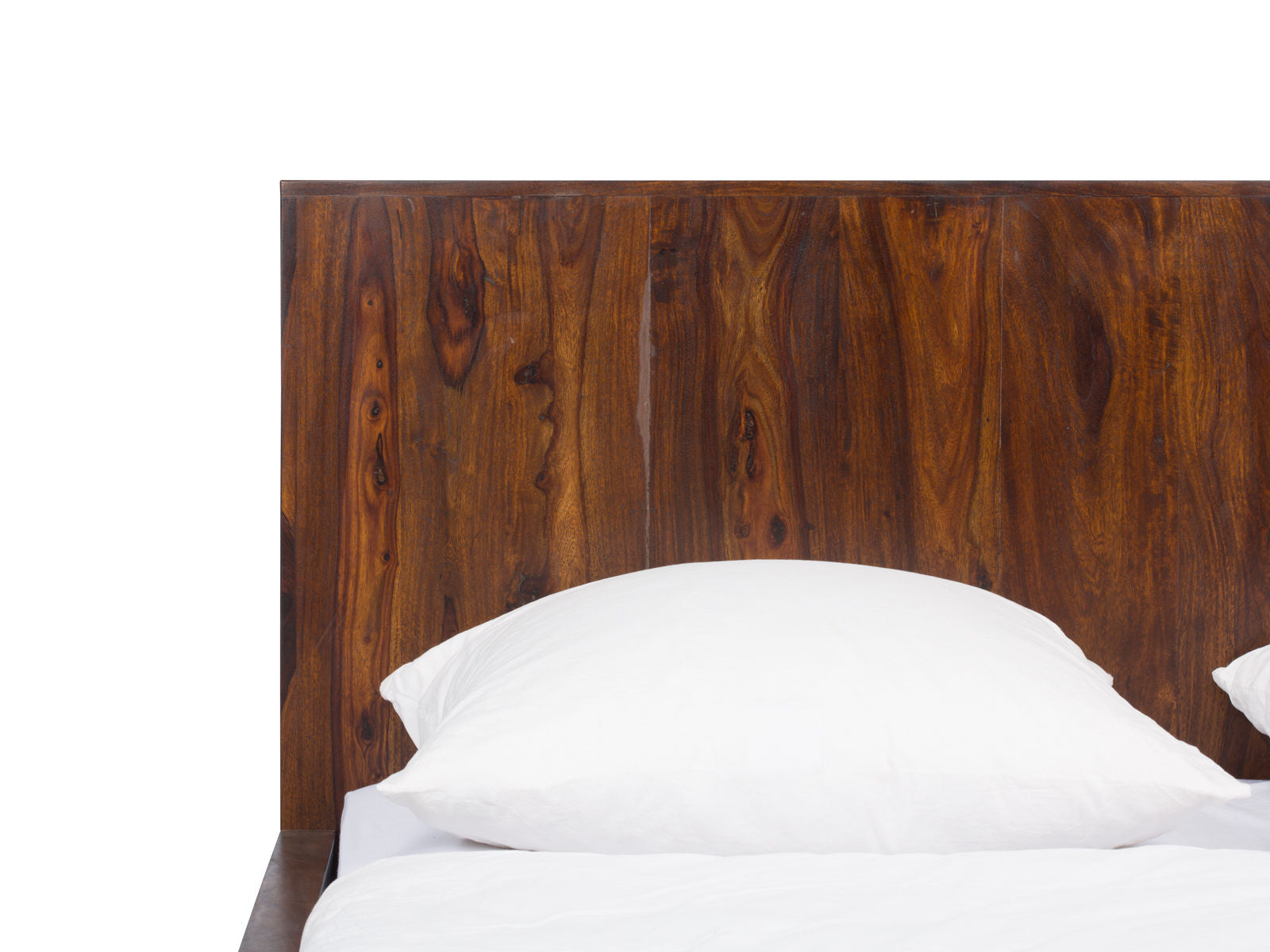 King bed made of solid sheesham wood