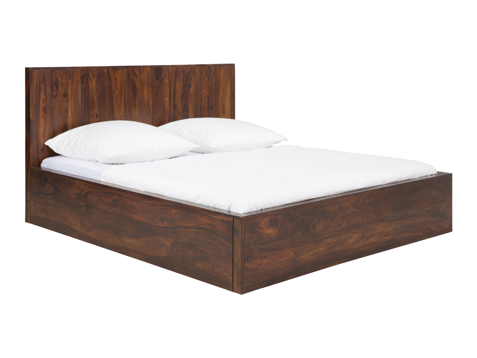 King bed made of solid sheesham wood