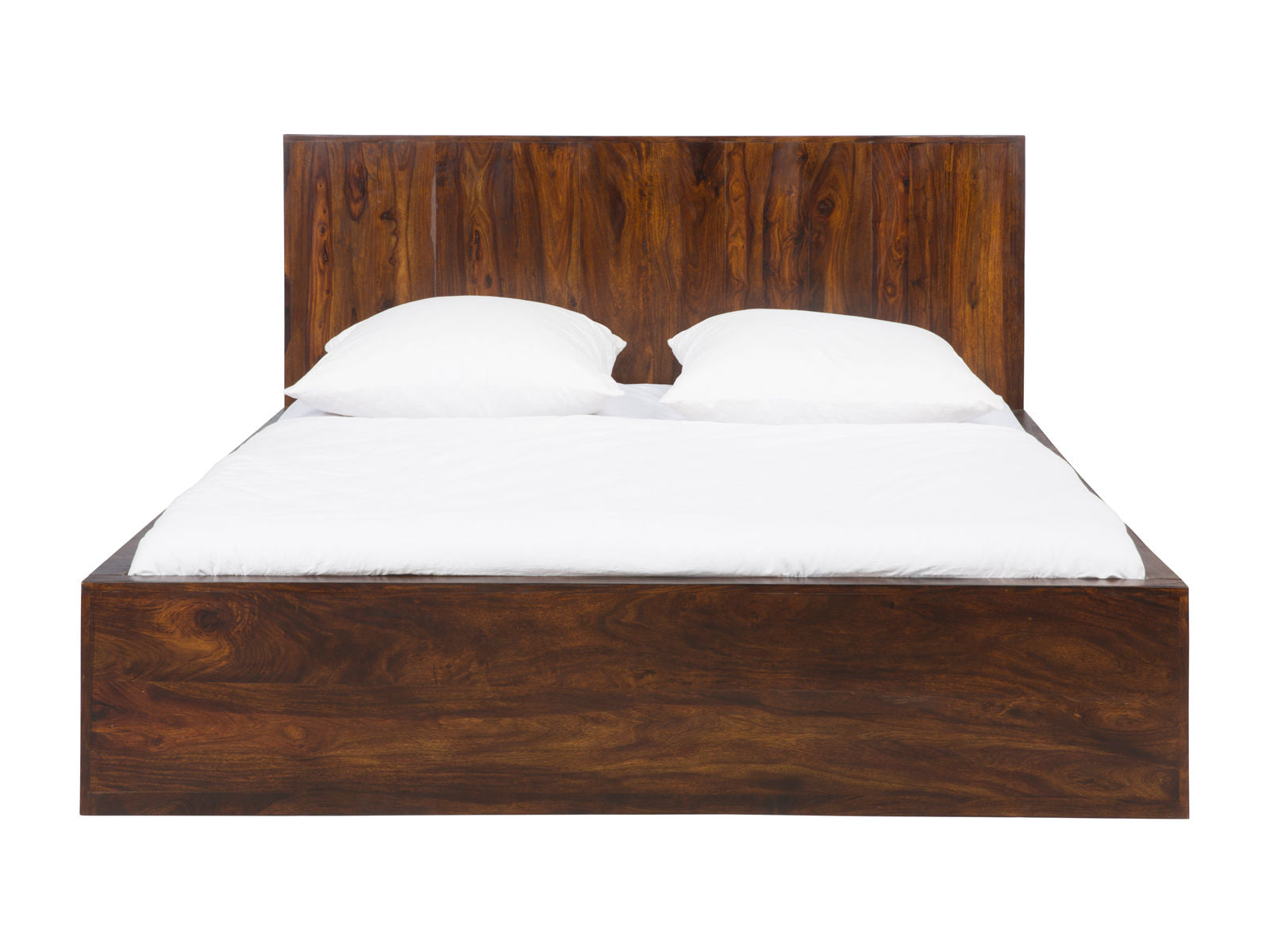 King bed made of solid sheesham wood