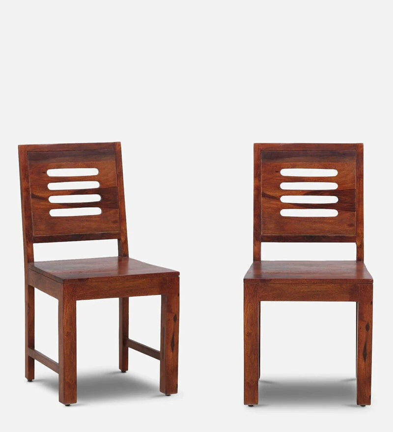 Dining chair (set of two) made of solid sheesham wood